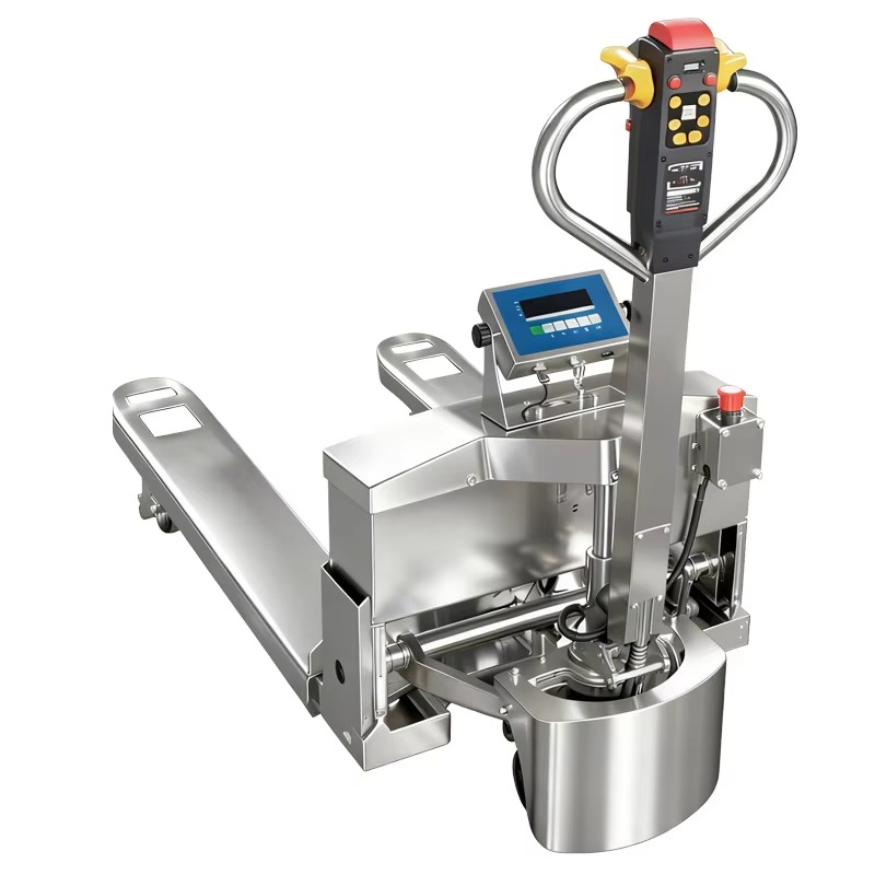 Hand Pallet Truck - Wózek paletowy elektryczny ze stali nierdzewnej