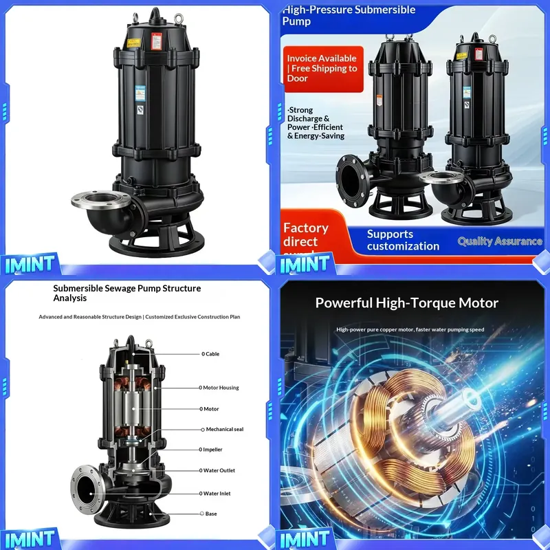 Submersible Pump Sewage - Pompa zanurzeniowa do ścieków, 380V, trójfazowa,
