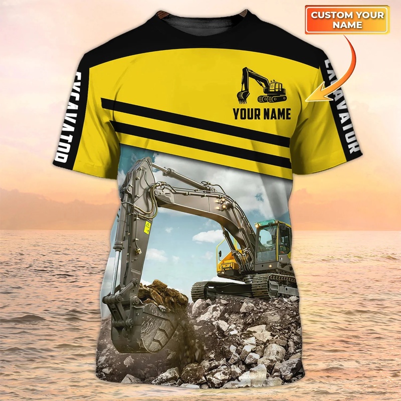 Heavy Equipment Pictures - 1 sztuka Koszulka męska z własnym