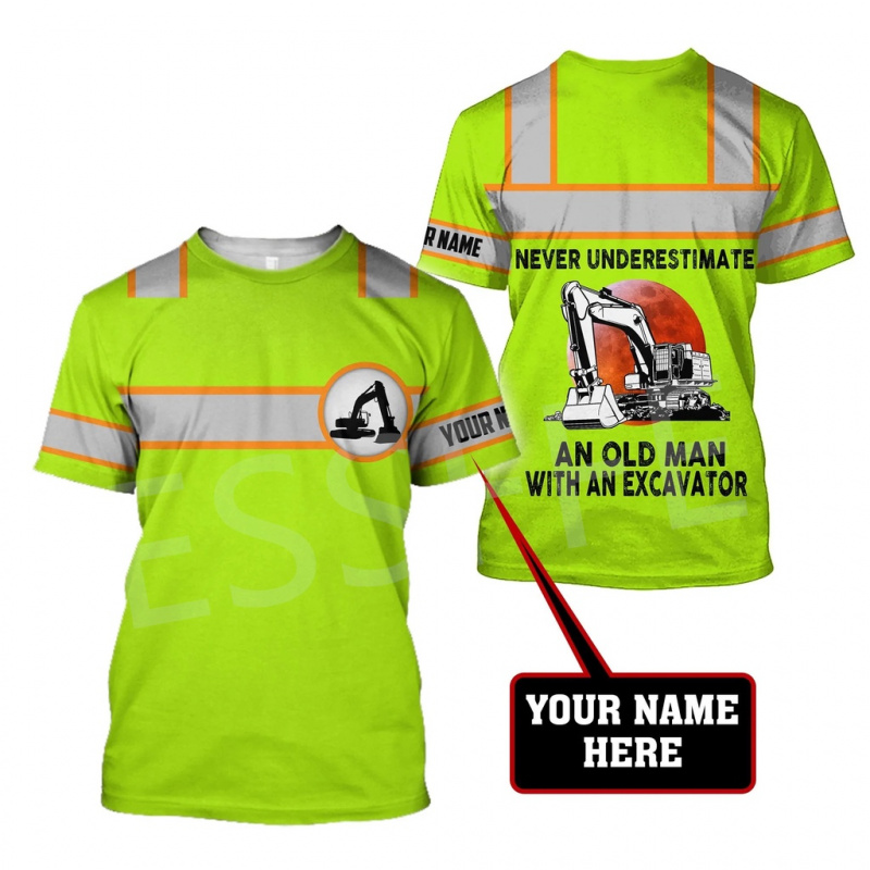 1 Sztuka Koszulka T-shirt Unis – Heavy Equipment Pictures recenzja i cena