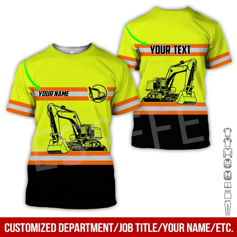1 Sztuka Koszulka T-shirt Unis – Heavy Equipment Pictures recenzja i cena