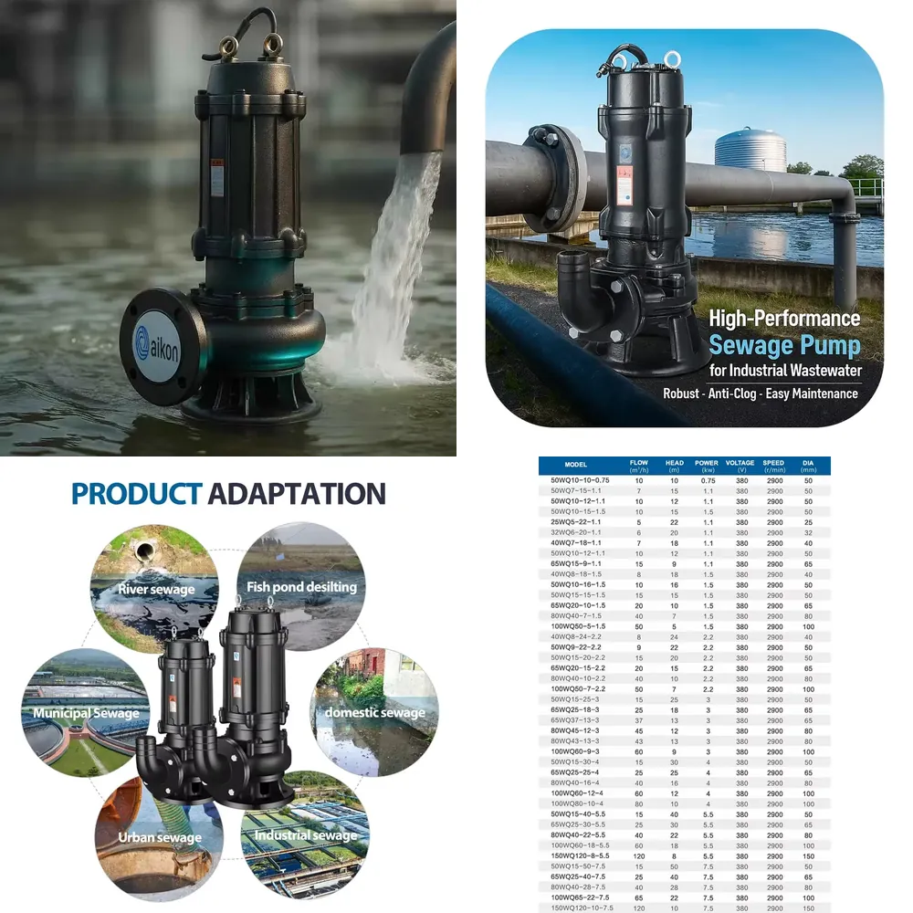 Pompa zanurzeniowa do ścieków  – Submersible Pump Sewage recenzja i cena